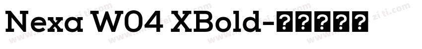 Nexa W04 XBold字体转换